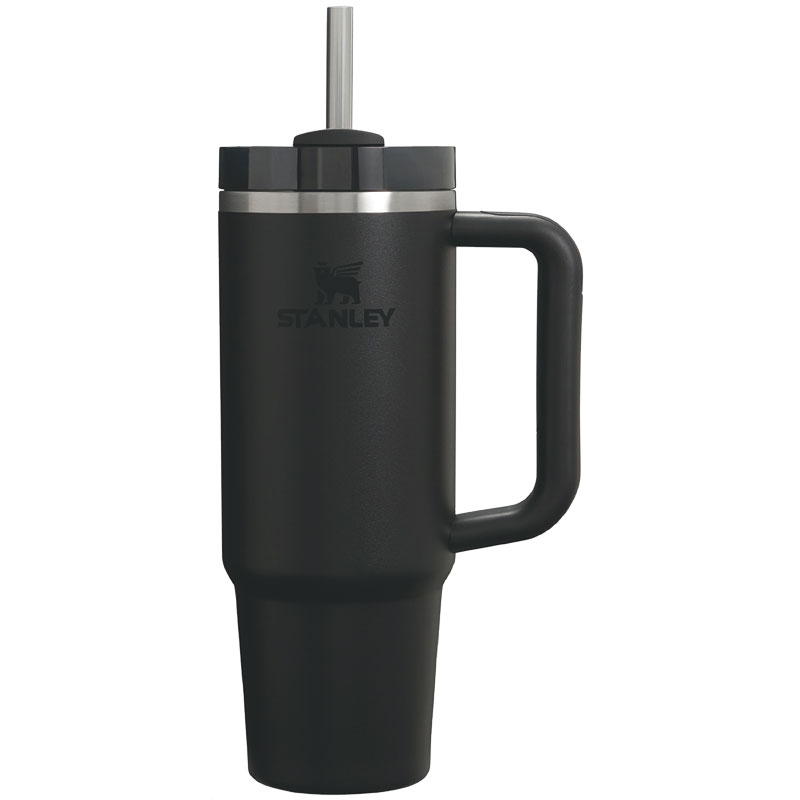 30 Oz. Stanley The Quencher FlowState Black BPA Free Double Wall Vacuum Insulate Tumbler