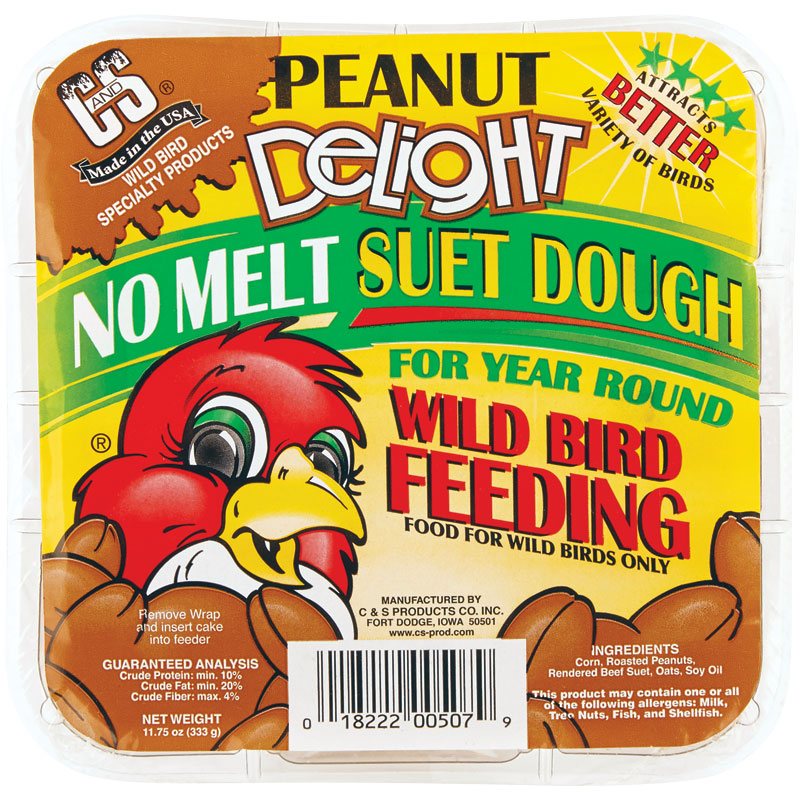 11.75 Oz. C&S No Melt Suet Dough Peanut Delight