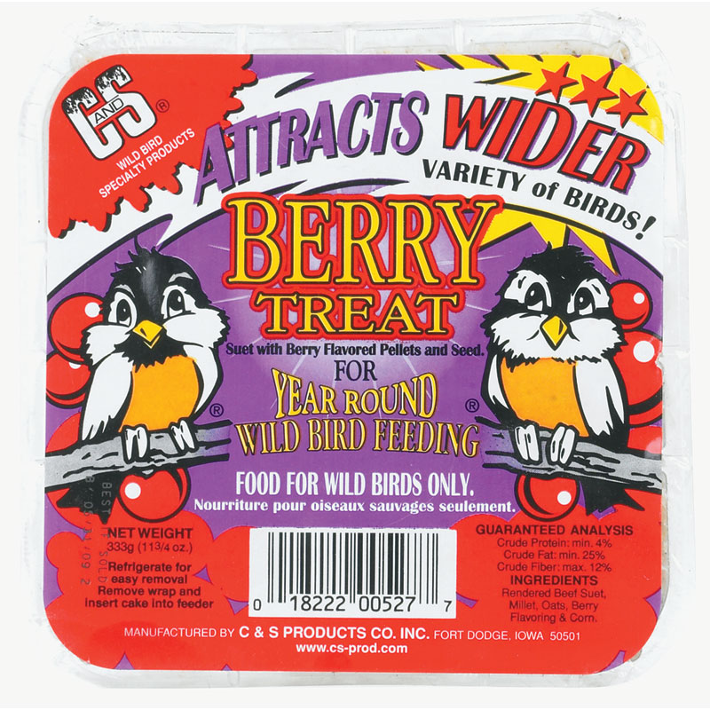 11.75 Oz. C&S Berry Treat Suet Cake