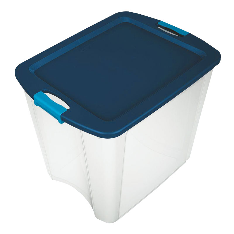 26 Gal. Sterilite Blue/Clear Latch Storage Box