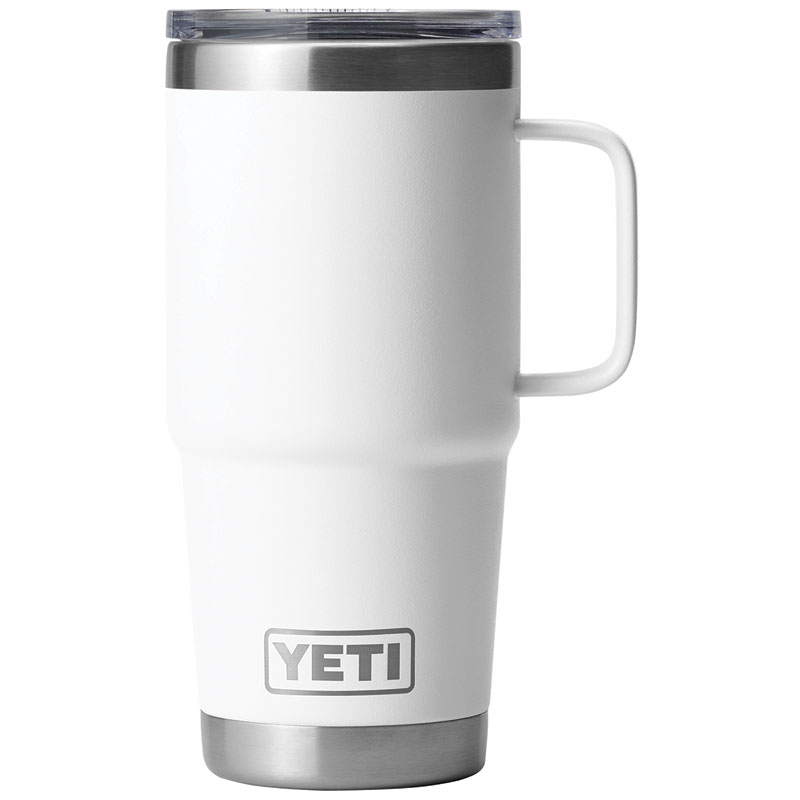 20 Oz. Yeti Rambler White BPA Free Travel Mug