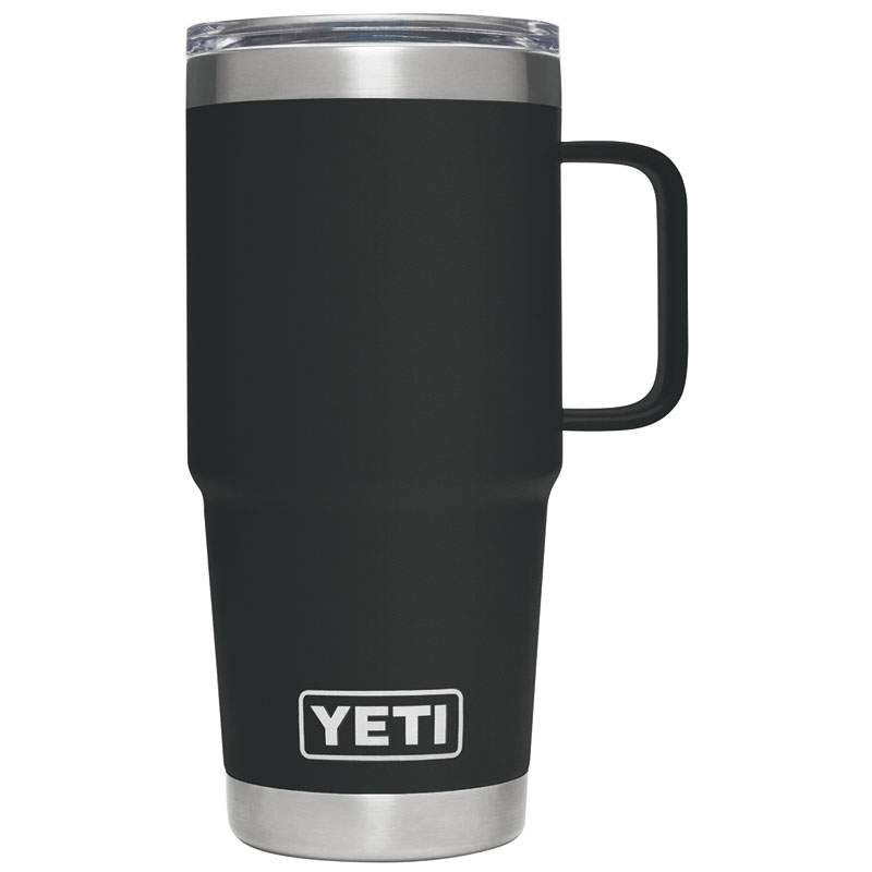 20 Oz. Yeti Rambler Black BPA Free Travel Mug