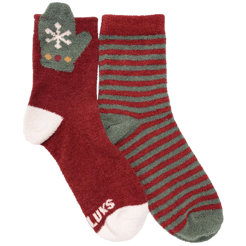 Muk Luks Womens Cozy Holiday Novelty Socks