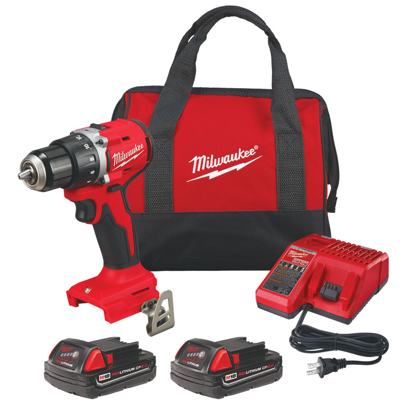 Milwaukee M18 Compact Cordless Brushless Tool Drill And Driver Kit