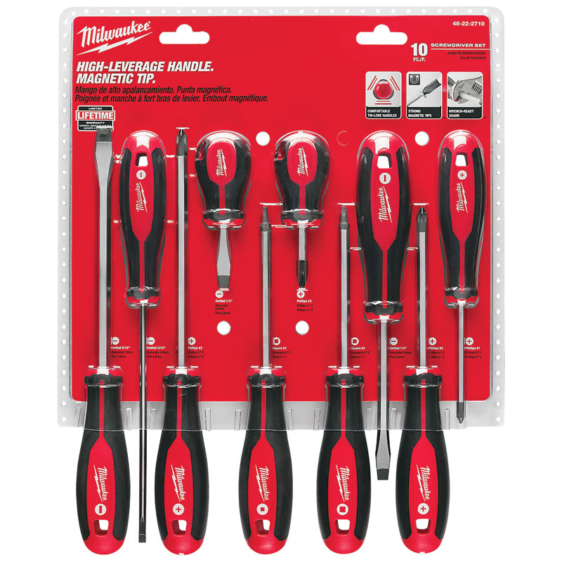 10 Pc. Milwaukee® Screwdriver & Bit Set