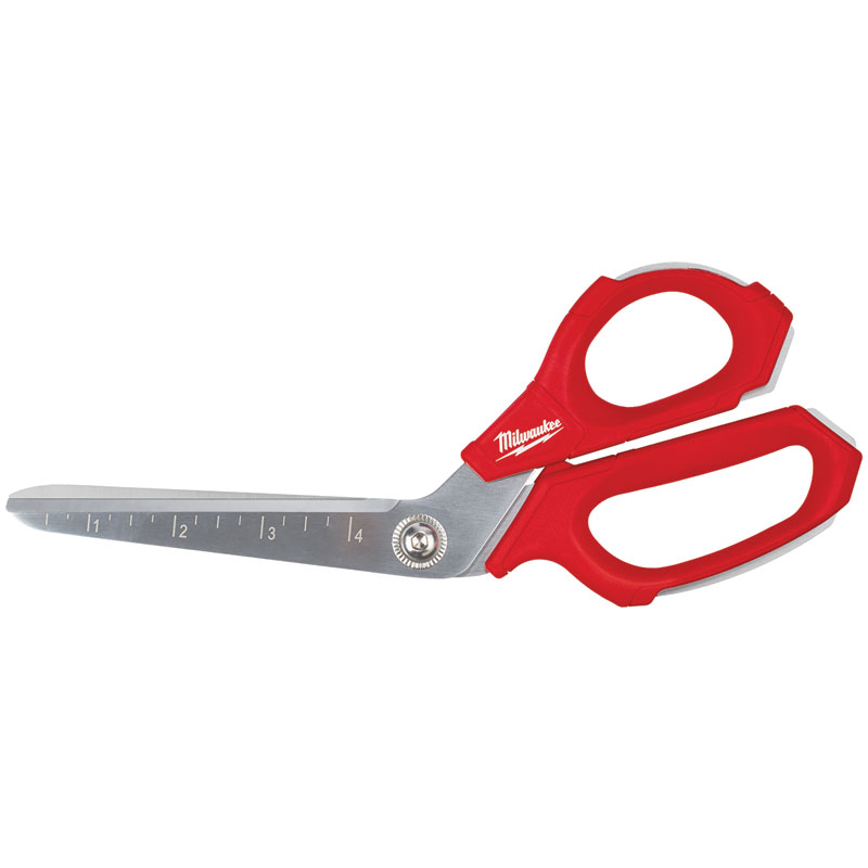 9.5" Milwaukee Iron Carbide Smooth Offset Jobsite Scissors