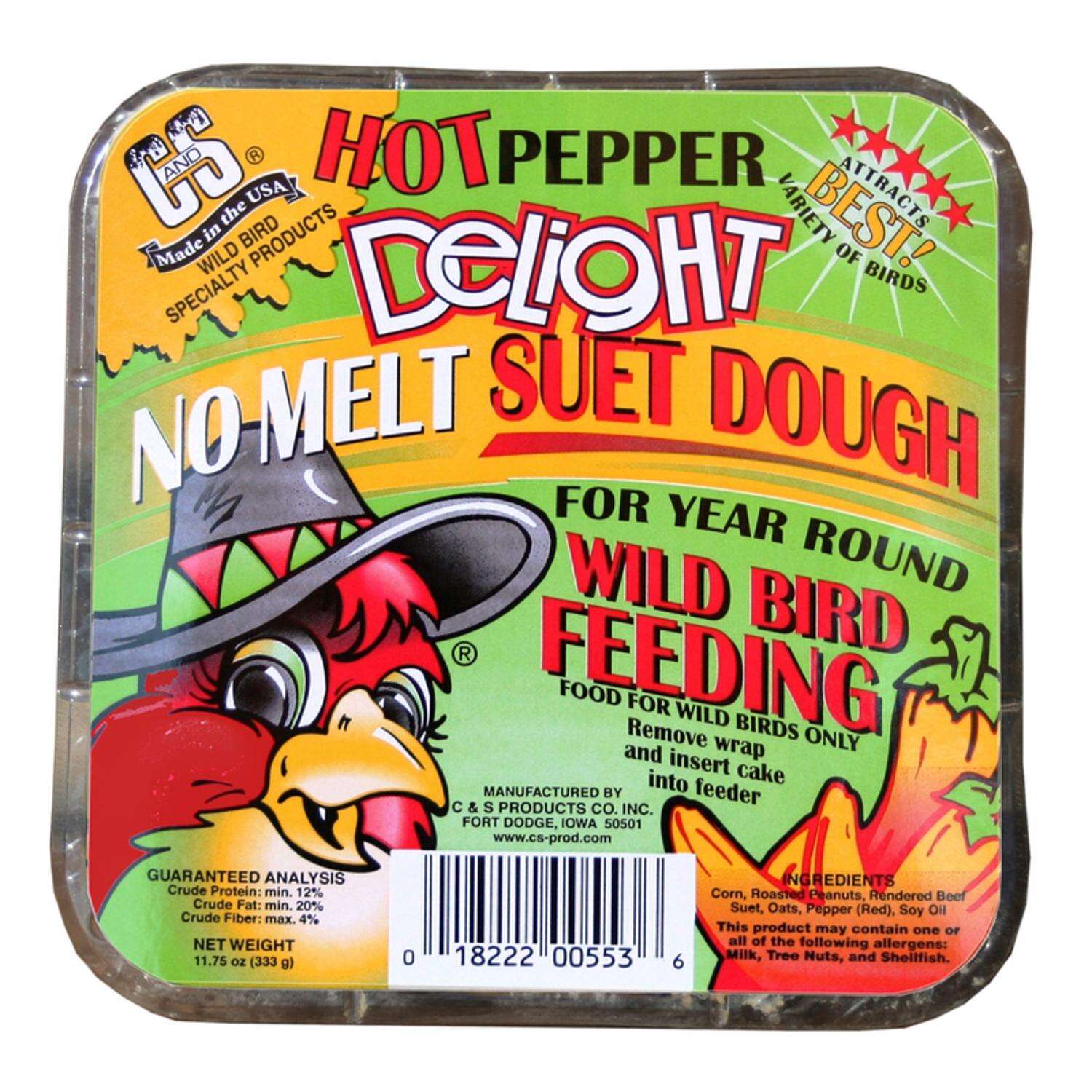 11.75 Oz. C&S Hot Pepper Delight No Melt Suet Dough