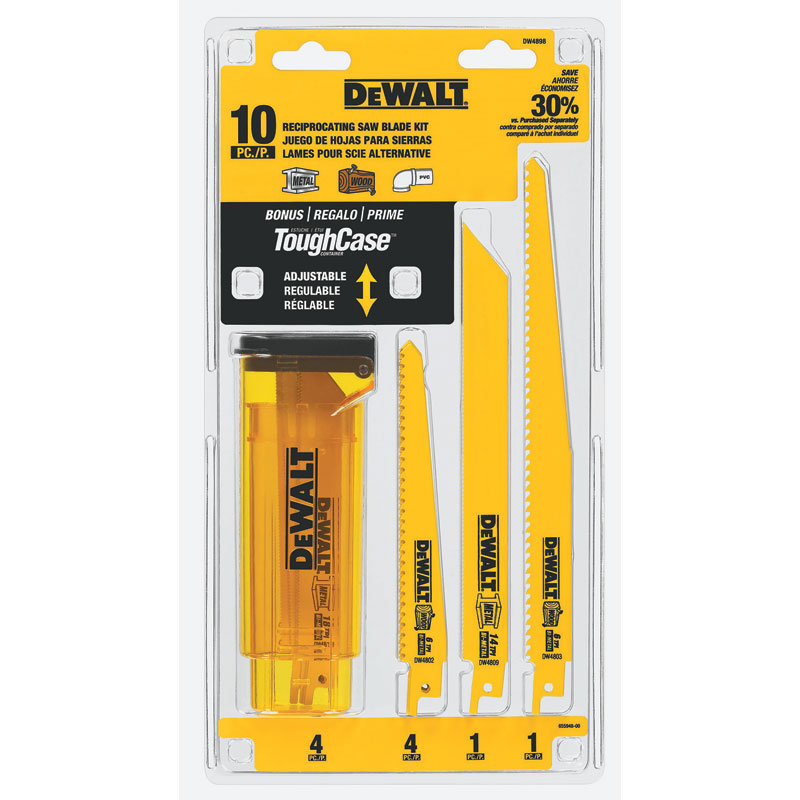 DeWalt® 10-Pc. Reciprocating Saw Blade Set