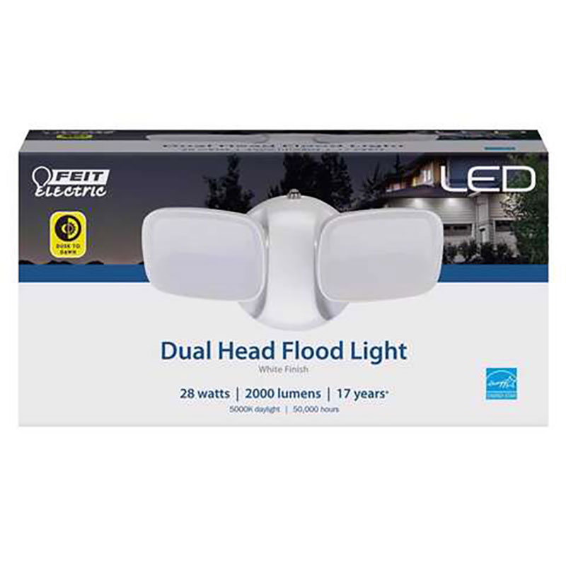 Feit Dual Head White Flood Light