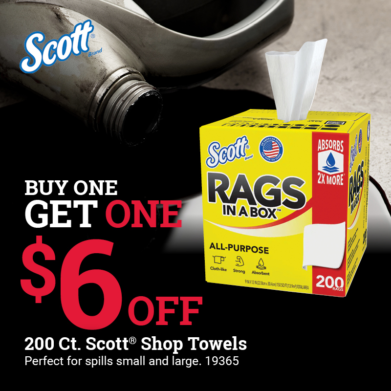 Buy One Get One $6 Off Scott® Rags in a Box