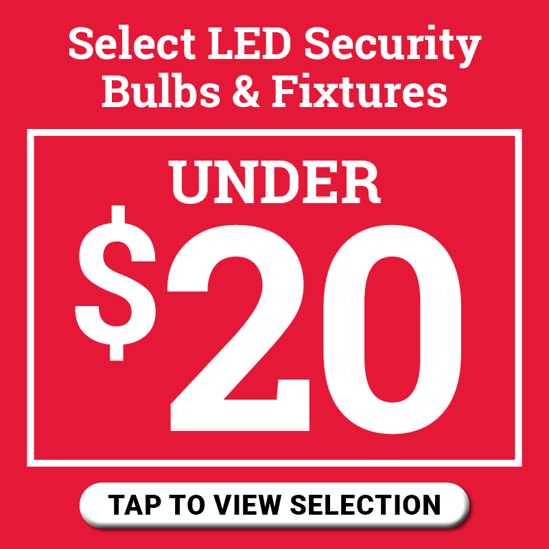 Select LED Security Bulbs & Fixtures