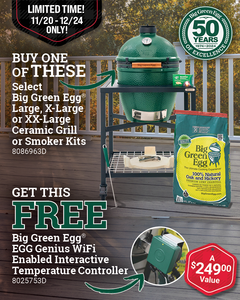 Big Green Egg Free Product Promo