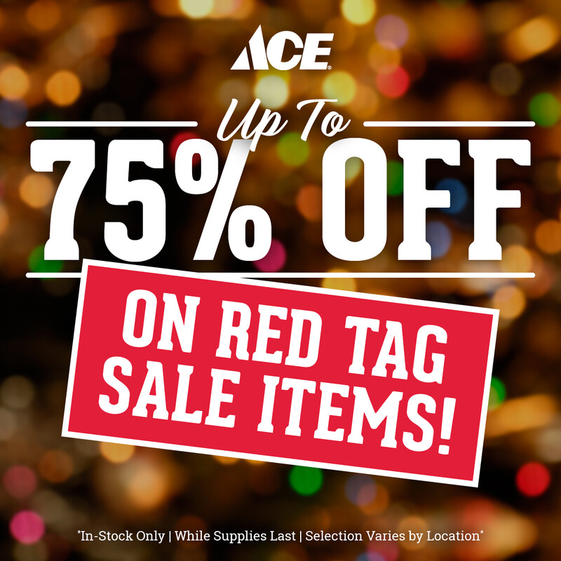 75% Off on Red Tag Sale Items