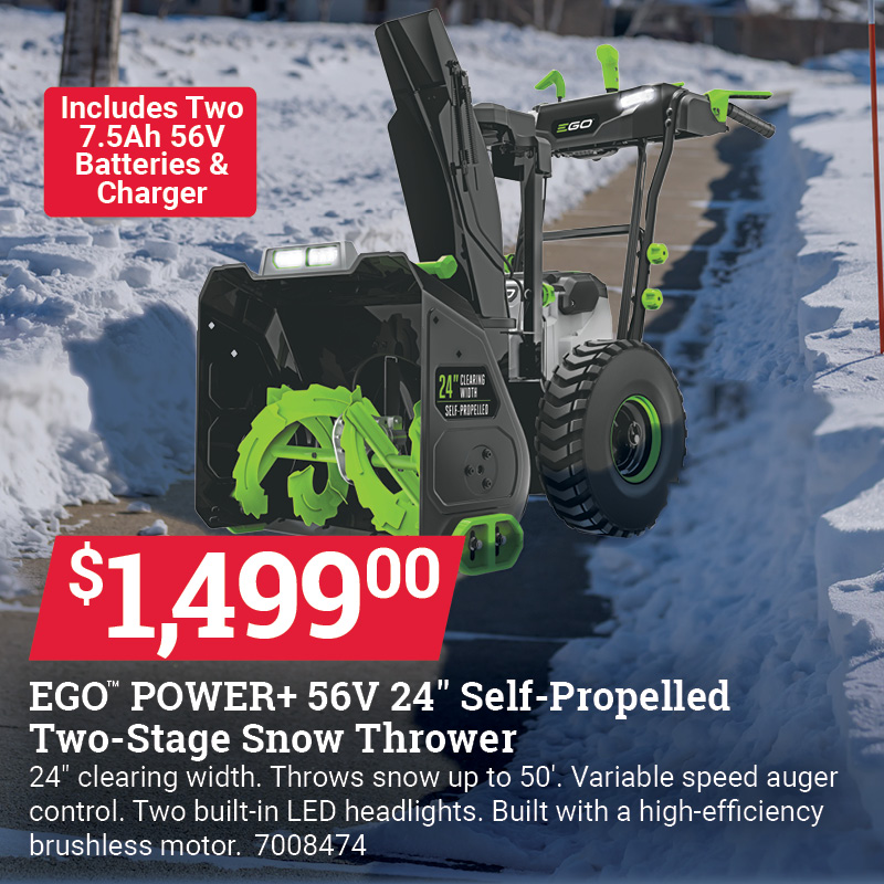 EGO™ Power+ 56V 24" Self-Propelled Two-Stage Snow Thrower