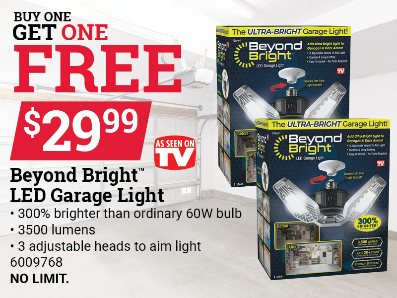 Buy One Get One Free Beyond Bright LED Garage Light